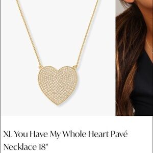 COPY - Melinda Maria You have my Heart Pave Necklace